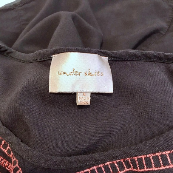 Under Skies Mini Embroidered Dress Women L - Picture 9 of 12